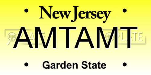 AMTAMT New Jersey License Plate