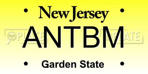 ANTBM New Jersey License Plate