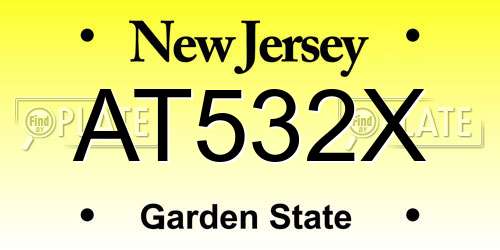 AT532X New Jersey License Plate