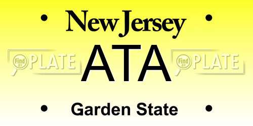 ATA New Jersey License Plate