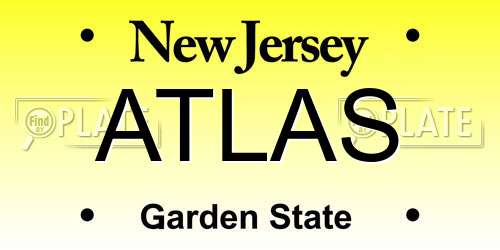 ATLAS New Jersey License Plate
