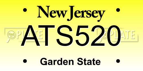 ATS520 New Jersey License Plate