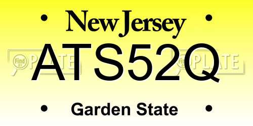 ATS52Q New Jersey License Plate