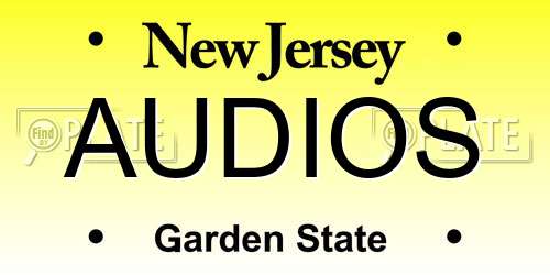 AUDIOS New Jersey License Plate