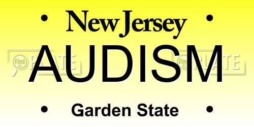 AUDISM New Jersey License Plate