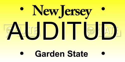 AUDITUD New Jersey License Plate