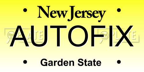 AUTOFIX New Jersey License Plate