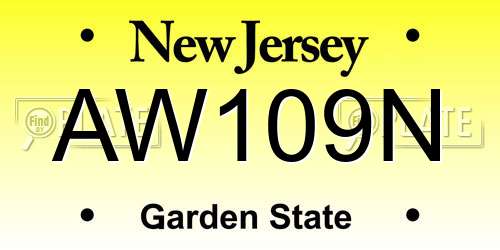 AW109N New Jersey License Plate