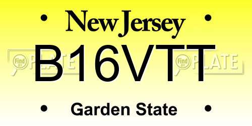 B16VTT New Jersey License Plate