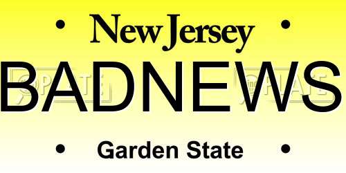 BADNEWS New Jersey License Plate