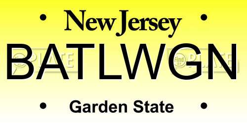 BATLWGN New Jersey License Plate