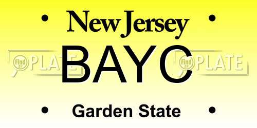 BAYC New Jersey License Plate
