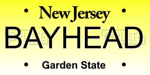BAYHEAD New Jersey License Plate