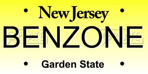 BENZONE New Jersey License Plate