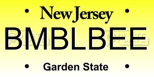 BMBLBEE New Jersey License Plate