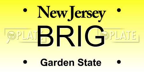 BRIG New Jersey License Plate