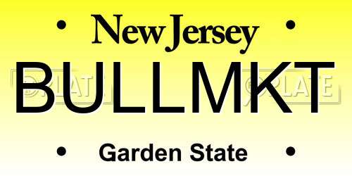 BULLMKT New Jersey License Plate