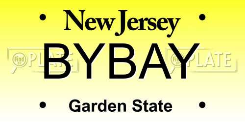 BYBAY New Jersey License Plate