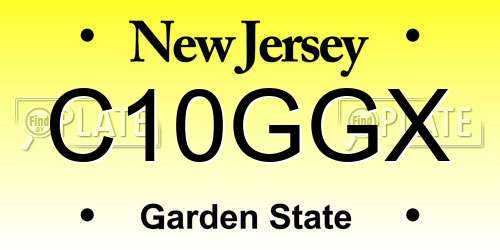 C10GGX New Jersey License Plate