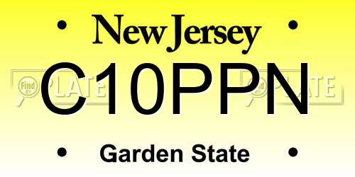 C10PPN New Jersey License Plate