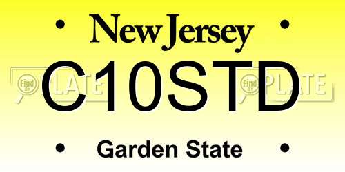 C10STD New Jersey License Plate