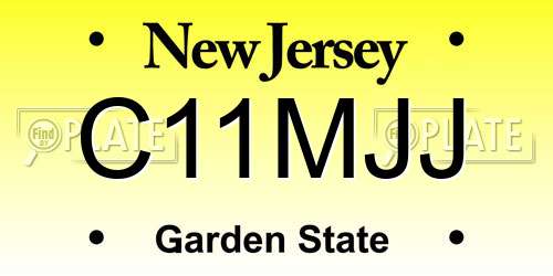 C11MJJ New Jersey License Plate