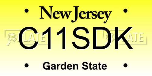 C11SDK New Jersey License Plate