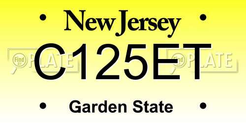 C125ET New Jersey License Plate