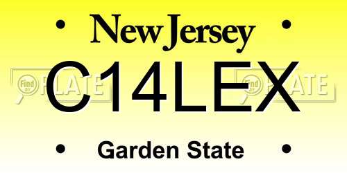 C14LEX New Jersey License Plate