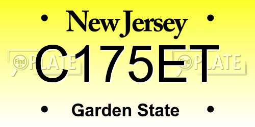 C175ET New Jersey License Plate