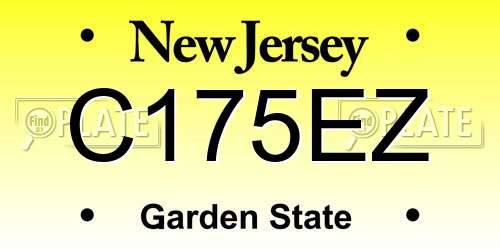 C175EZ New Jersey License Plate