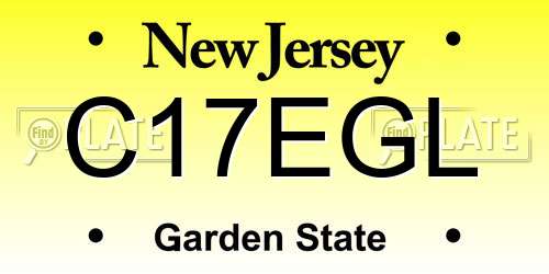 C17EGL New Jersey License Plate