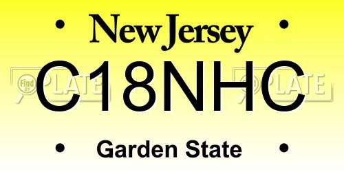 C18NHC New Jersey License Plate