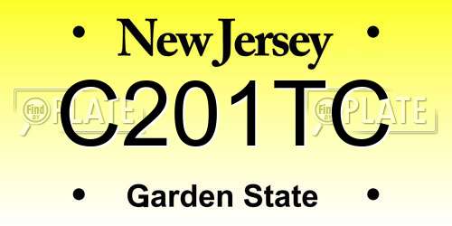 C201TC New Jersey License Plate