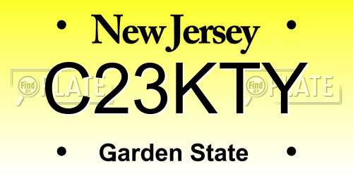 C23KTY New Jersey License Plate