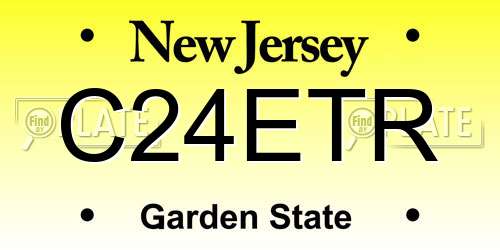 C24ETR New Jersey License Plate