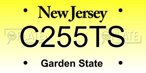 C255TS New Jersey License Plate