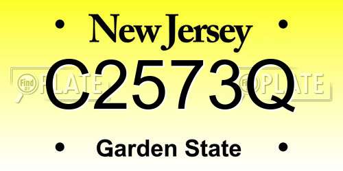 C2573Q New Jersey License Plate