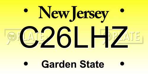 C26LHZ New Jersey License Plate