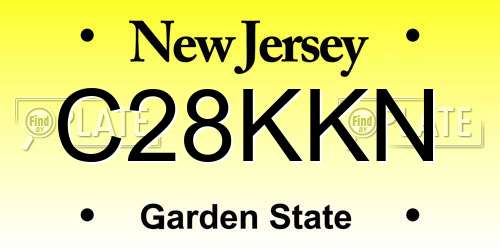 C28KKN New Jersey License Plate