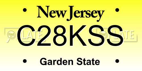 C28KSS New Jersey License Plate