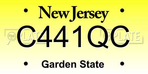 C441QC New Jersey License Plate