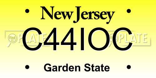 C44IOC New Jersey License Plate