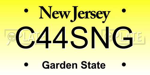 C44SNG New Jersey License Plate