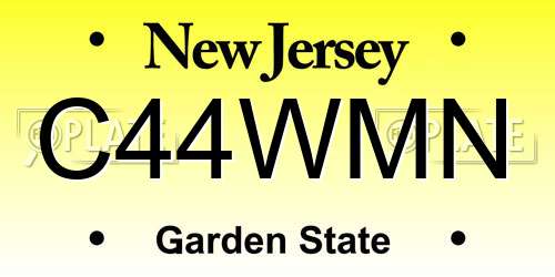C44WMN New Jersey License Plate