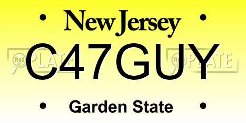 C47GUY New Jersey License Plate