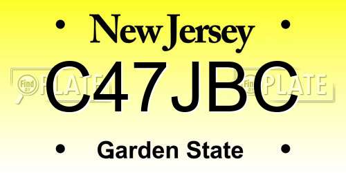 C47JBC New Jersey License Plate