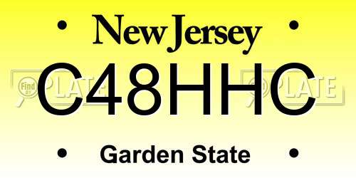 C48HHC New Jersey License Plate