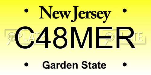 C48MER New Jersey License Plate