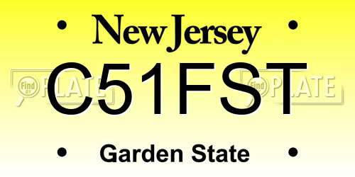 C51FST New Jersey License Plate